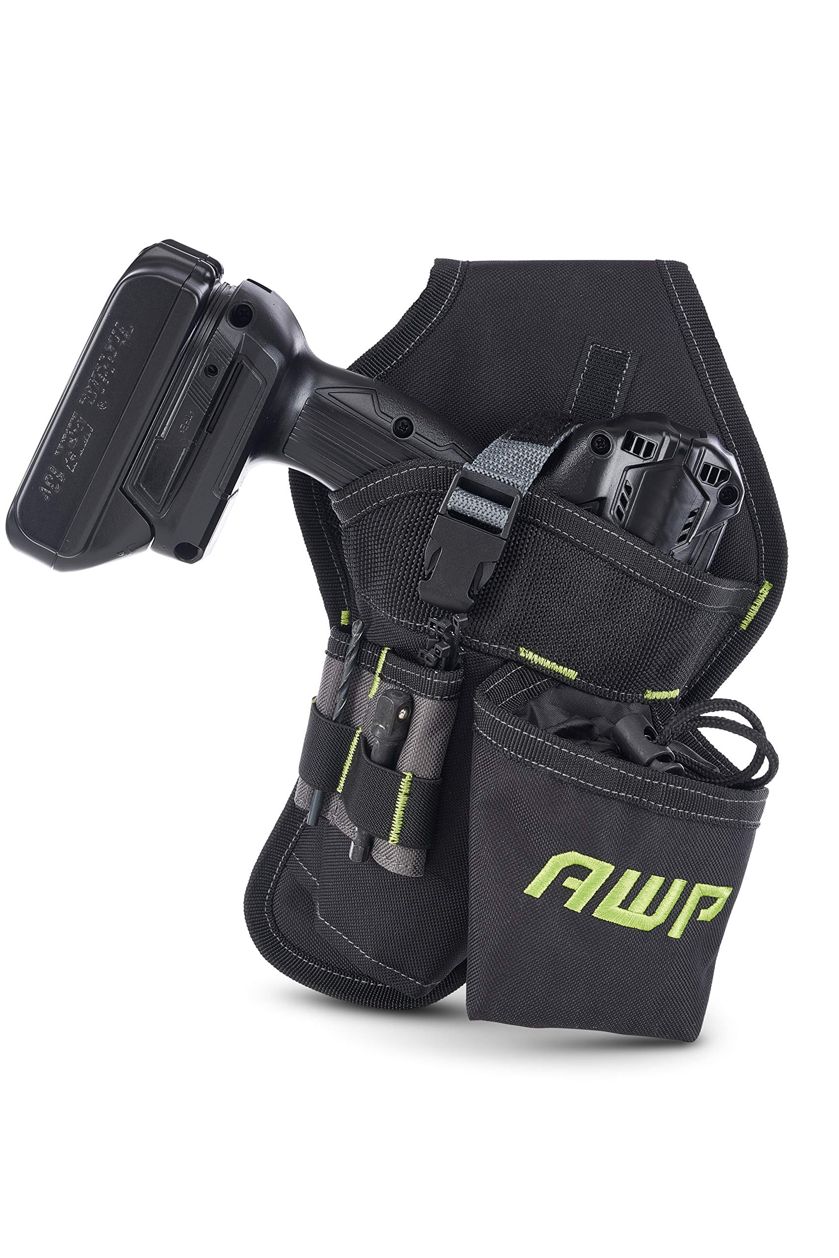 Foto 2 pulgar | Funda para Taladro AWP en Ángulo de Poliéster Resistente Negra - Venta Internacional