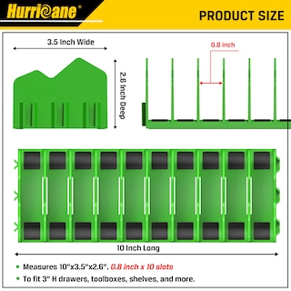 Foto 2 | Organizador de Alicates Hurricane con Base Antideslizante Verde - Venta Internacional