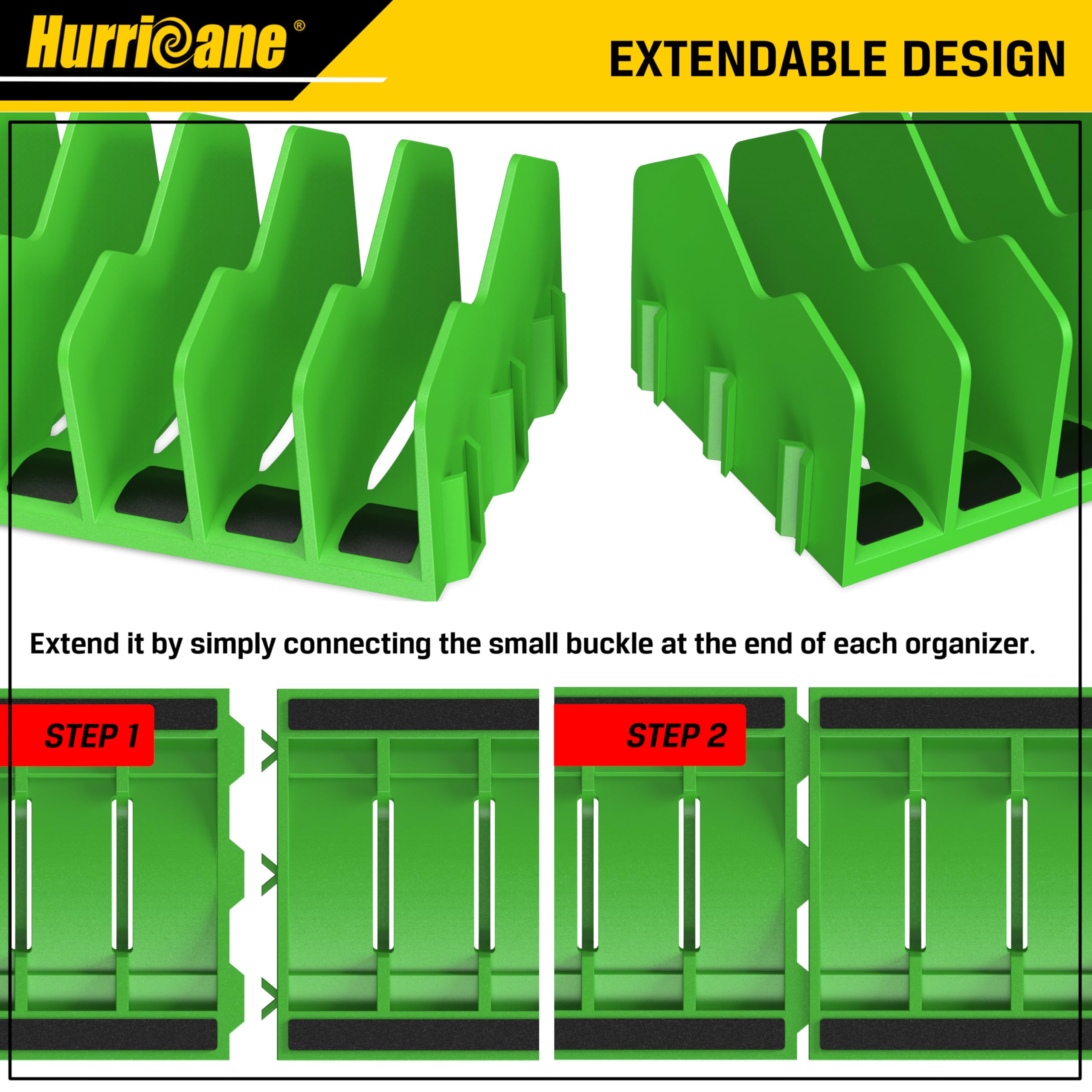 Foto 5 pulgar | Organizador de Alicates Hurricane con Base Antideslizante  Verde - Venta Internacional