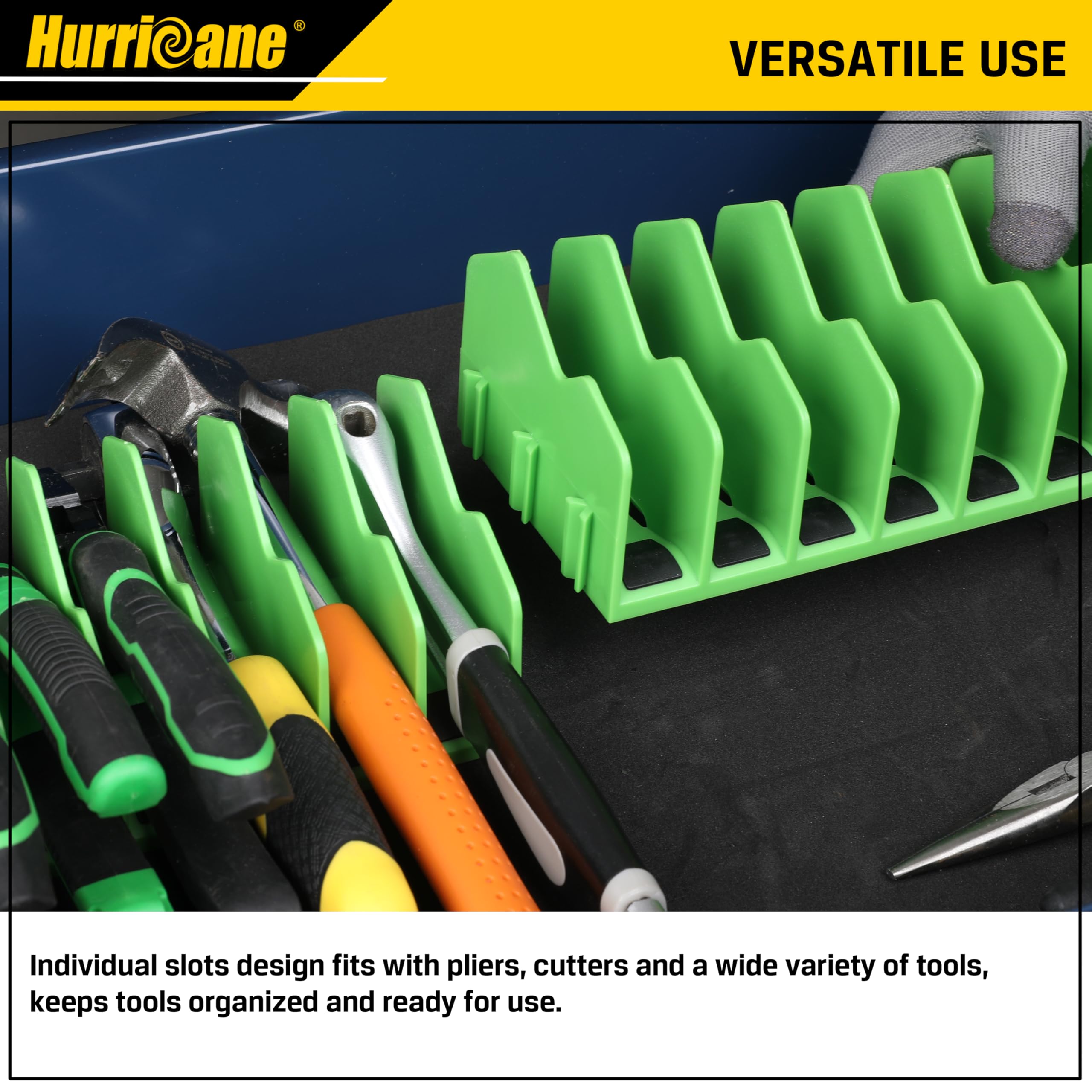 Foto 8 pulgar | Organizador de Alicates Hurricane con Base Antideslizante  Verde - Venta Internacional