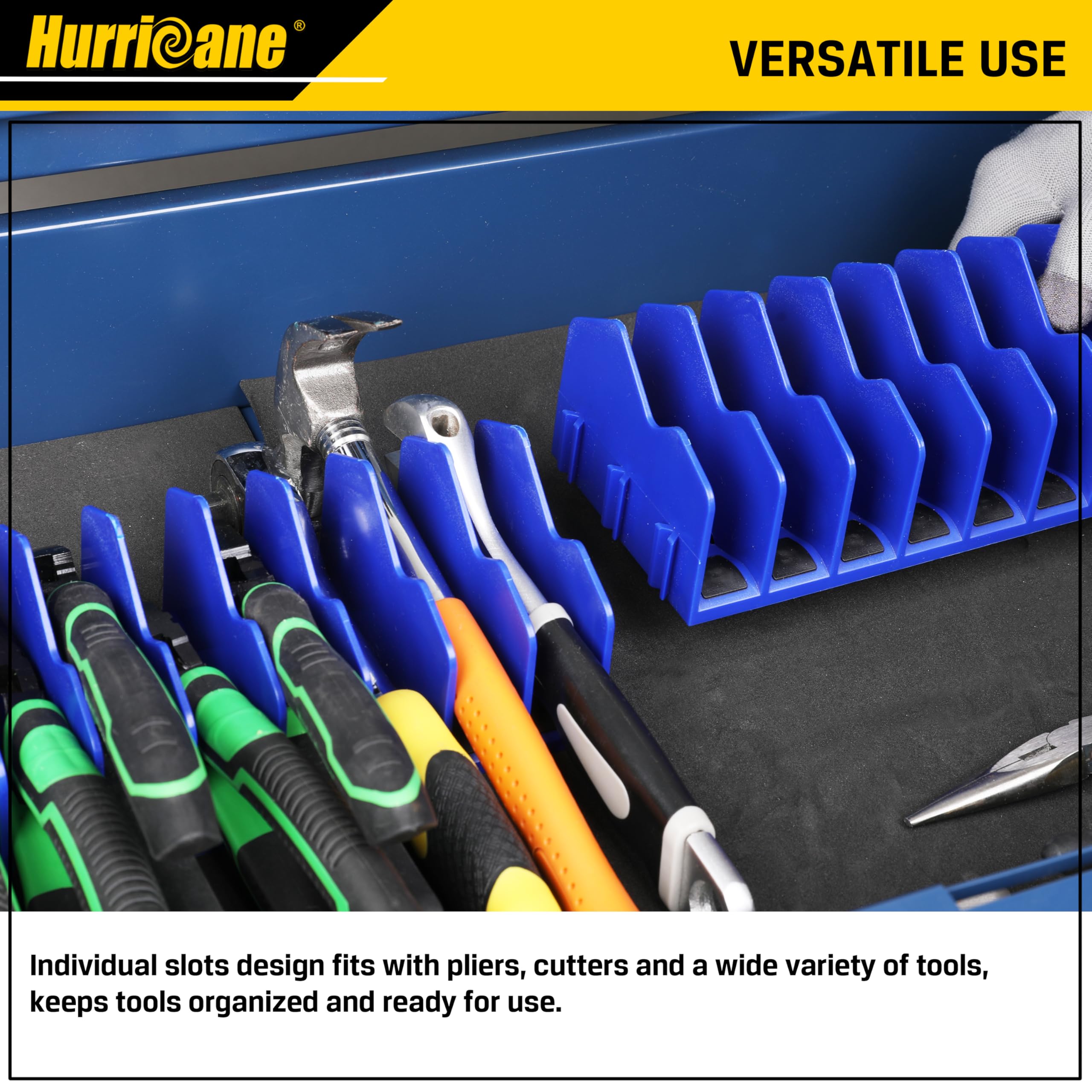 Foto 8 pulgar | Organizador de Alicates Hurricane con Base Antideslizante Azul - Venta Internacional