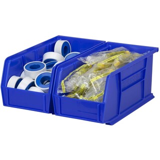 Foto 6 | Contenedores de Almacenamiento Akro-mils 30230 de Plástico 12 Unidades Azules - Venta Internacional