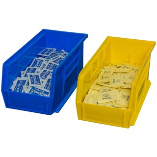 Foto 7 | Contenedores de Almacenamiento Akro-mils 30230 de Plástico 12 Unidades Azules - Venta Internacional