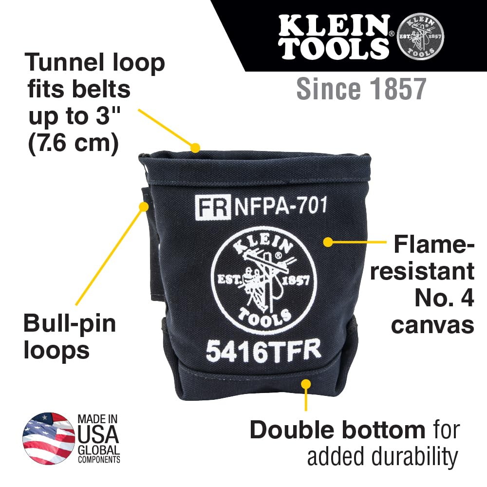 Foto 3 pulgar | Bolsa de Herramientas Klein Tools 5416TFR de Lona Ignífuga 5 X 10 X 9 Pulgadas - Venta Internacional