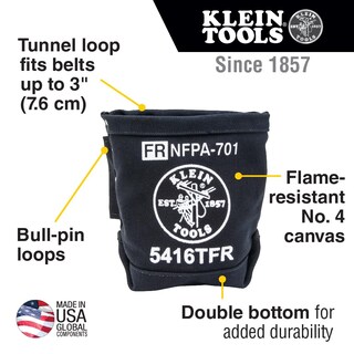 Foto 2 | Bolsa de Herramientas Klein Tools 5416TFR de Lona Ignífuga 5 X 10 X 9 Pulgadas - Venta Internacional