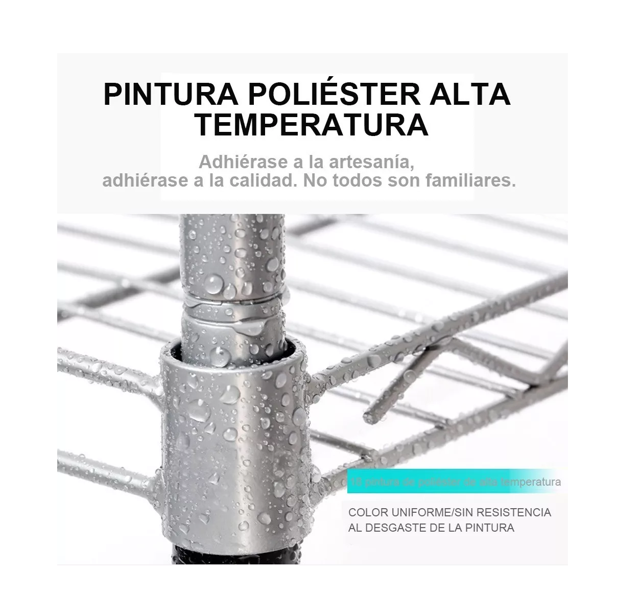 Foto 5 pulgar | Estante Organizador Metálico de 5 Niveles Plateado