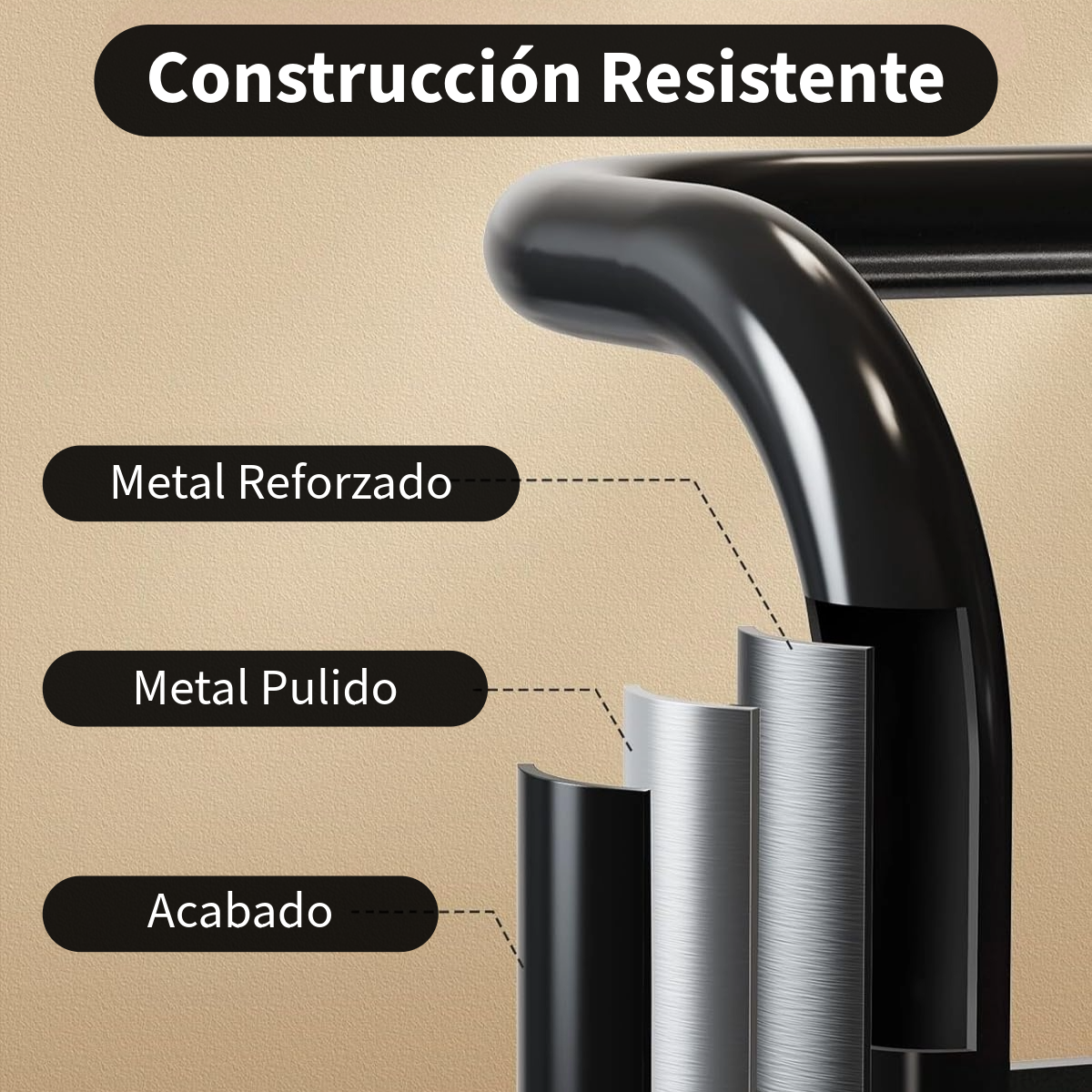 Foto 8 pulgar | Carrito Organizador Zomilux Negro de 4 Niveles