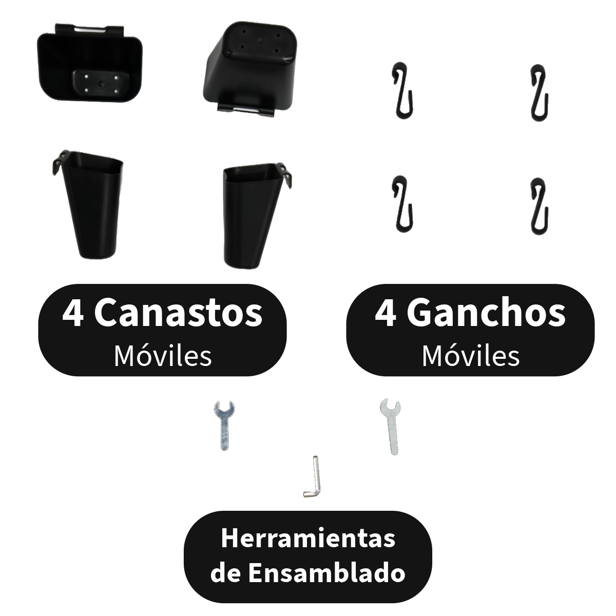 Foto 9 pulgar | Carrito Organizador Zomilux Negro de 4 Niveles