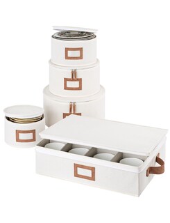 Foto 1 | Contenedores De Almacenamiento Storageworks China, Carcasa Rígida, Paquete De 5, Color Beige - Venta Internacional.