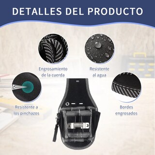 Foto 3 | Bolsa Herramientas Riñonera Profesional Eo Safe Imports Esi-18770 Negro