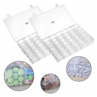 Foto 1 | Caja Organizadora Con 36 Divisiones Modificables 2 Piezas Eo Safe Imports Esi-18772 Transparente