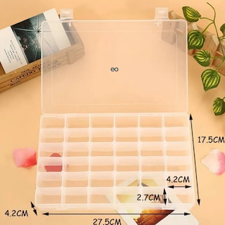 Foto 3 | Caja Organizadora Con 36 Divisiones Modificables 2 Piezas Eo Safe Imports Esi-18772 Transparente