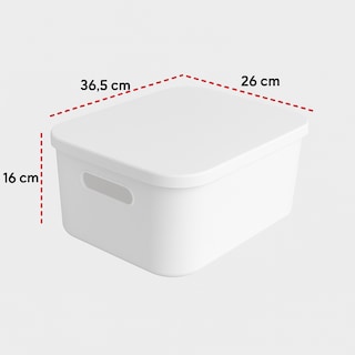 Foto 4 | Pack de Cajas de Almacenamiento Jauz Blancas 5 Piezas