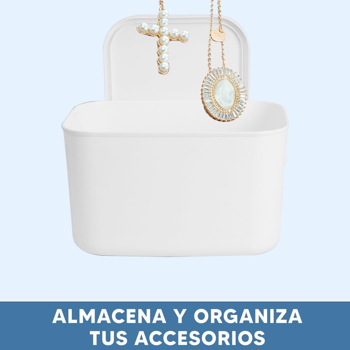 Foto 4 pulgar | 5 Cajas Organizadoras de Plástico Jauz Blancas