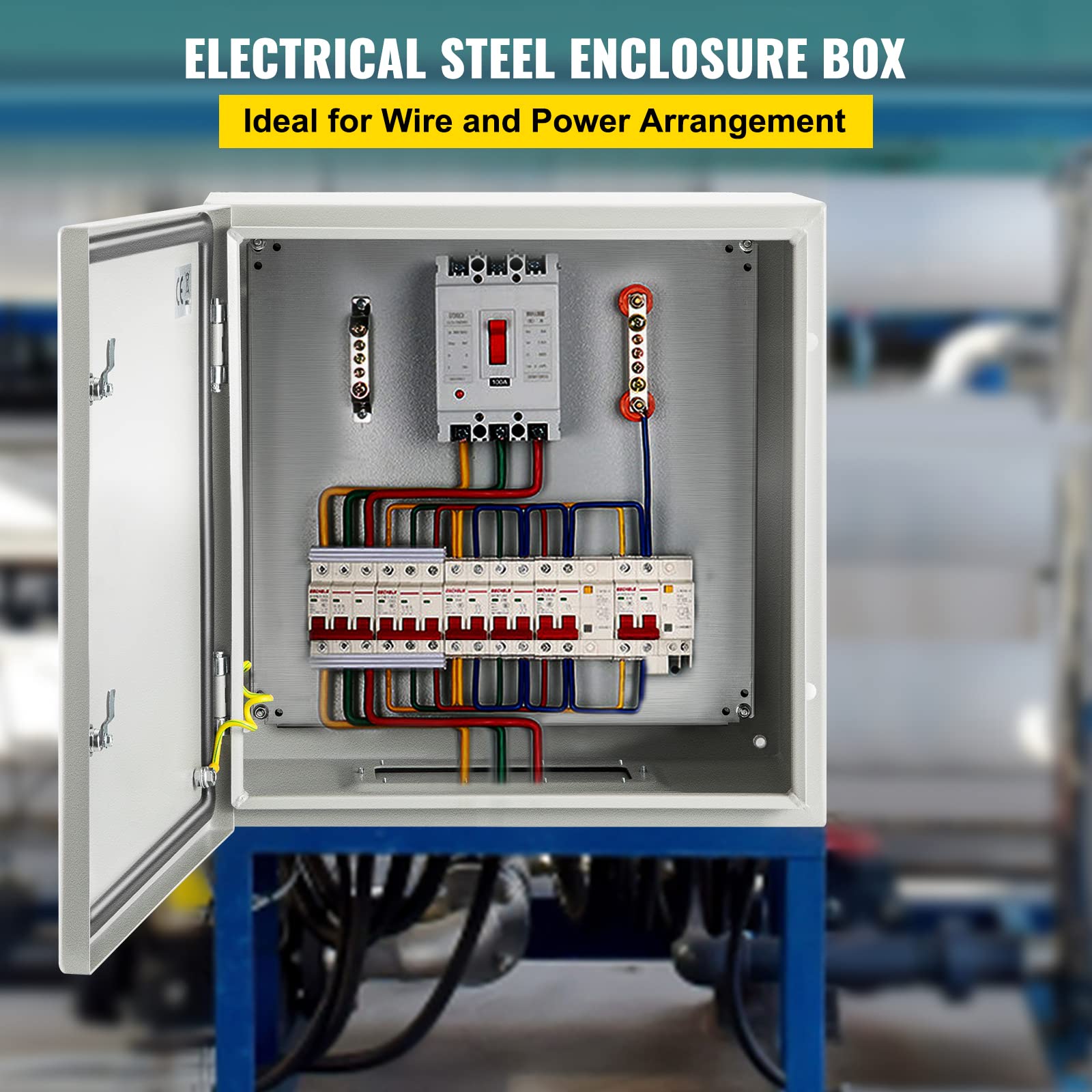 Foto 3 pulgar | Caja Eléctrica De Acero Vevor Nema 4x Carcasa 60x60x20 Cm Ip66 - Venta Internacional.