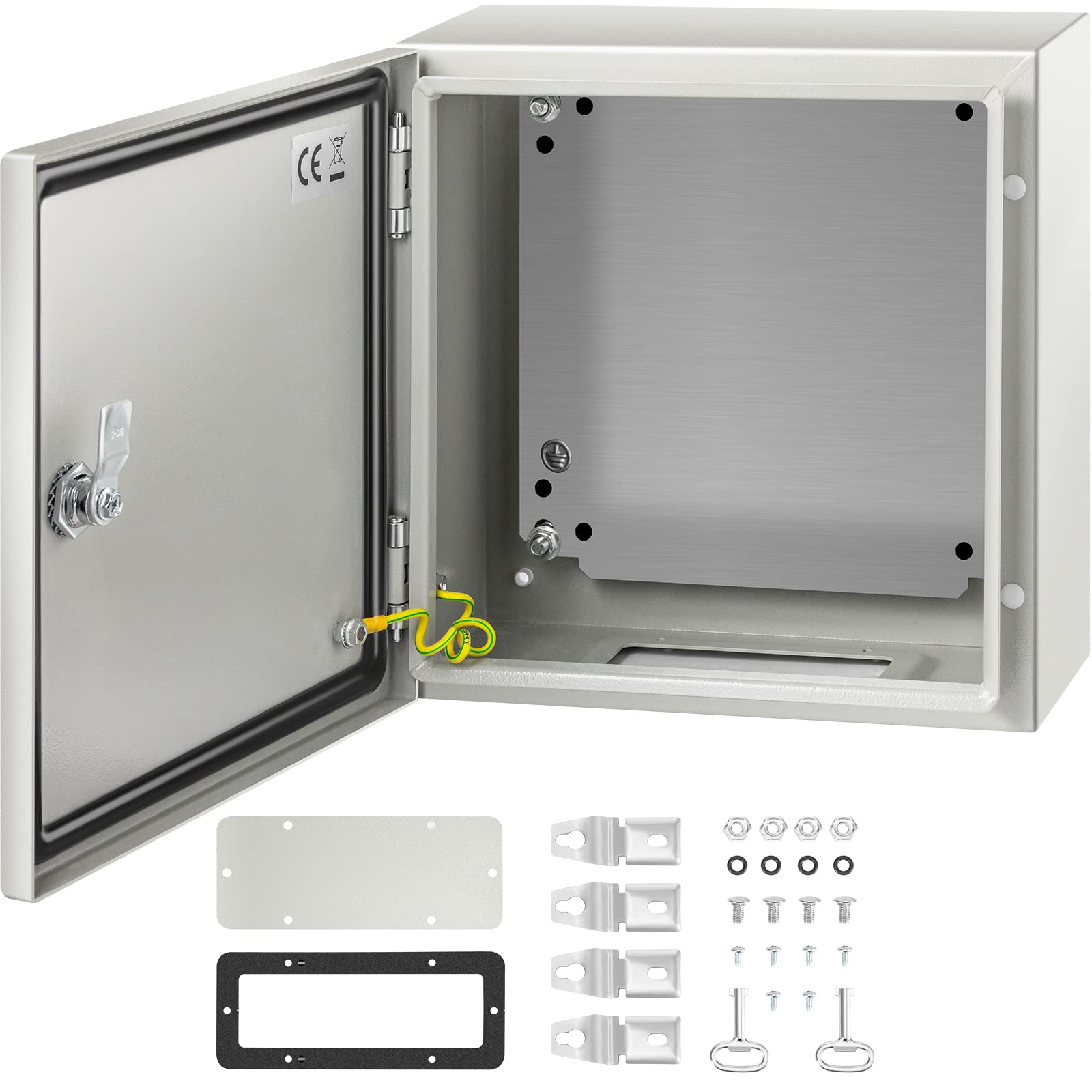 Caja De Acero Vevor Nema 4x 30x30x15 Cm Con Placa De Montaje - Venta Internacional.