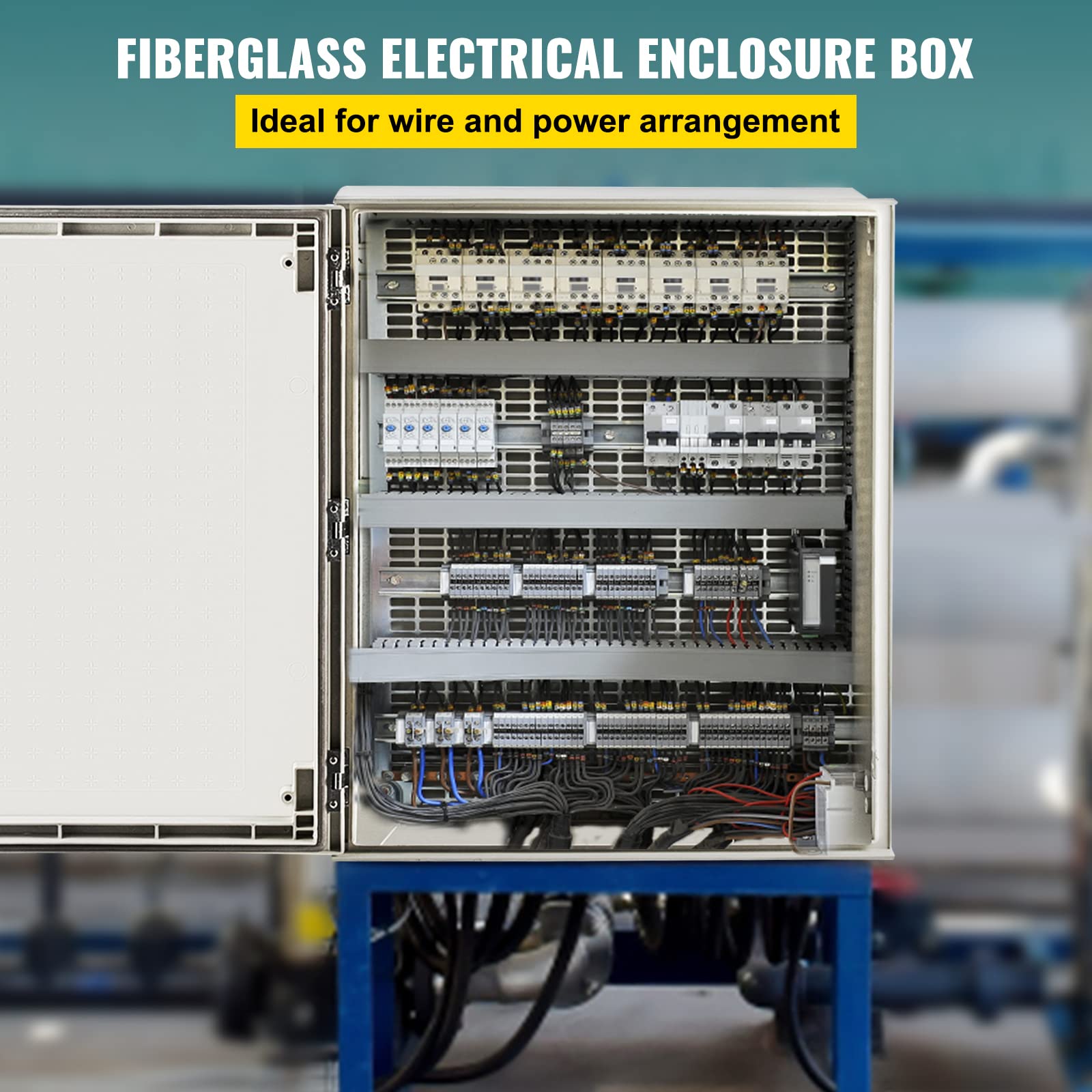 Foto 3 pulgar | Caja Eléctrica Vevor Fiberglass Ip66 60x50x23cm - Venta Internacional.