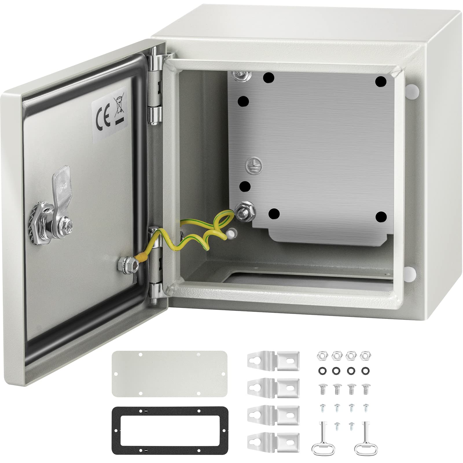 Caja Eléctrica De Acero Vevor Nema 4x Carcasa 20x20x15 Cm Ip66 - Venta Internacional.