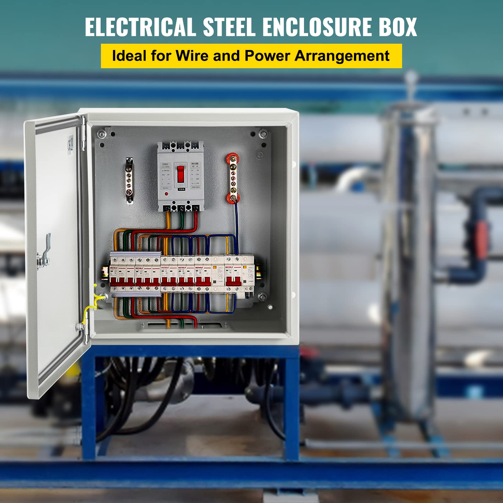 Foto 3 pulgar | Caja Eléctrica De Acero Vevor Nema 4x Carcasa 20x20x15 Cm Ip66 - Venta Internacional.