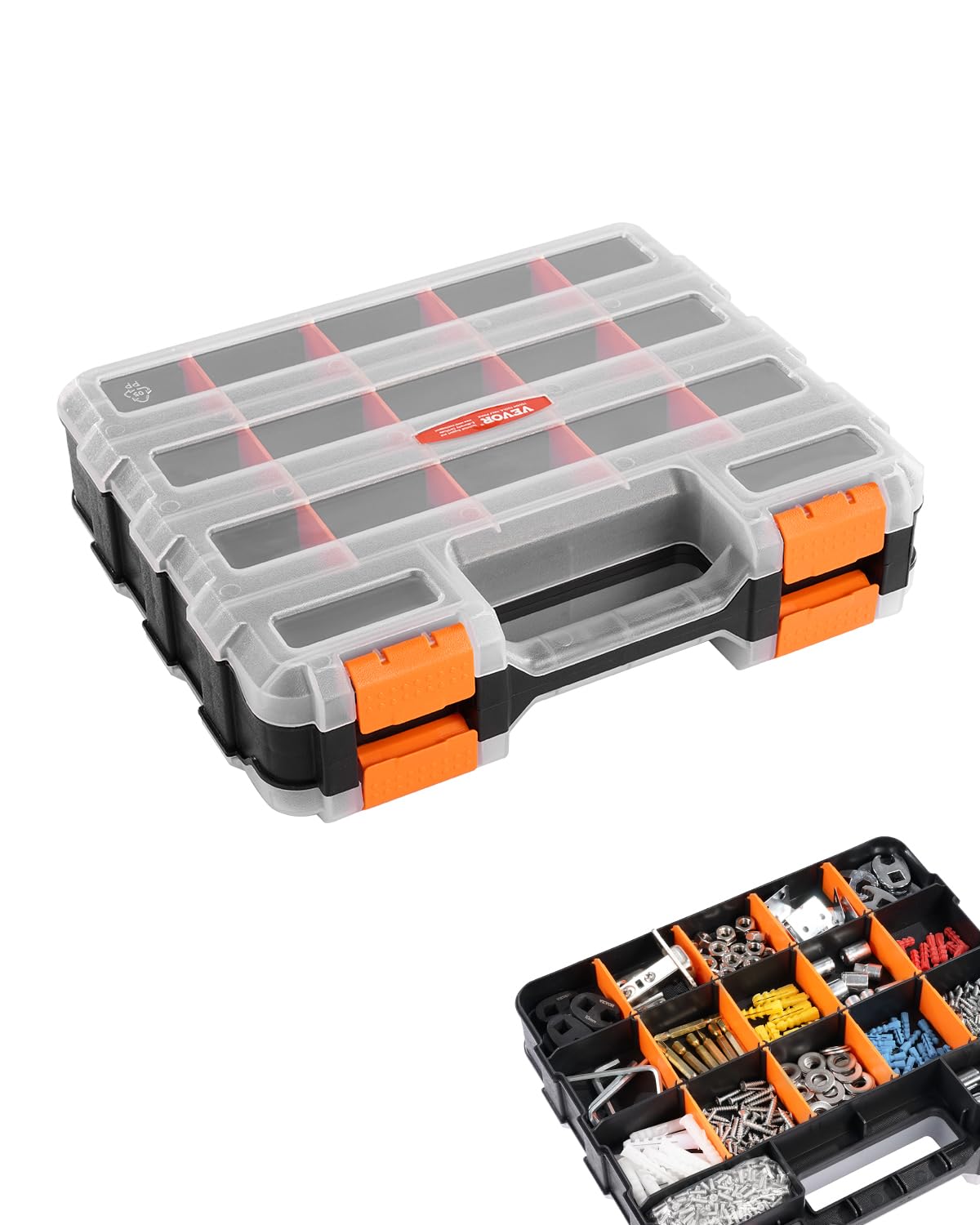 Foto 2 pulgar | Organizador de Piezas Pequeñas Vevor con 34 Compartimentos y 24 Divisores - Venta Internacional