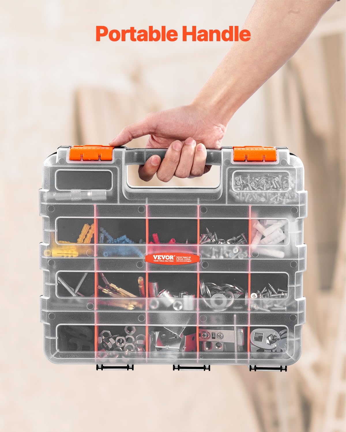 Foto 5 pulgar | Organizador de Piezas Pequeñas Vevor con 34 Compartimentos y 24 Divisores - Venta Internacional