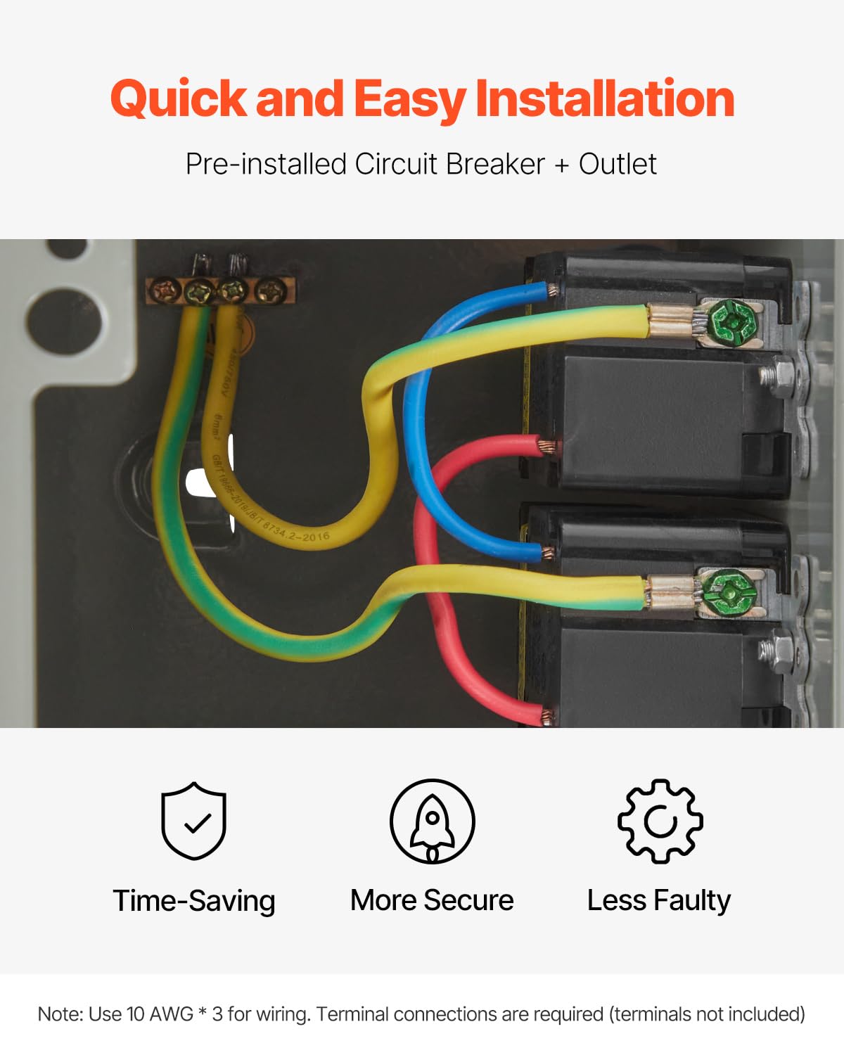 Foto 7 pulgar | Caja de Enchufe Eléctrica para Exterior VEVOR con Doble Receptáculo GFCI de 20A -  Venta Internacional