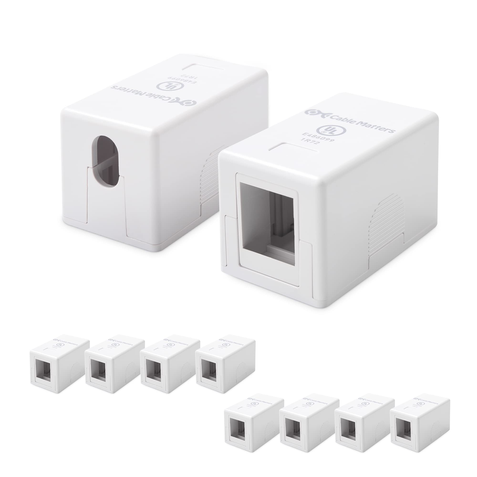 Surface Mount Box Cable Matters, Certificado Ul, Paquete De 10 Unidades, Color Blanco - Venta Internacional.