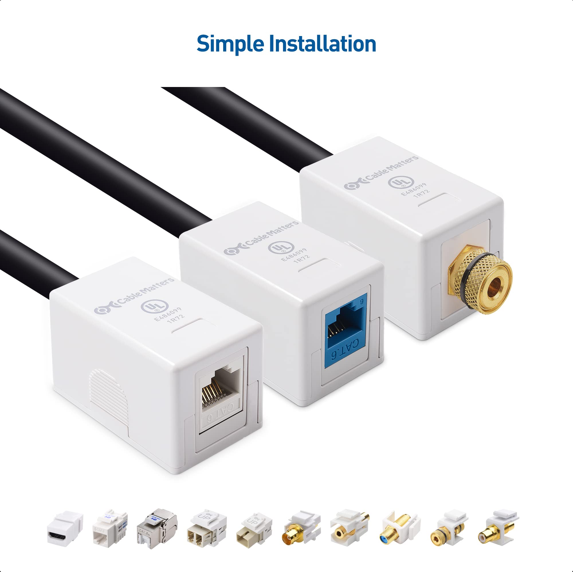Foto 4 pulgar | Surface Mount Box Cable Matters, Certificado Ul, Paquete De 10 Unidades, Color Blanco - Venta Internacional.