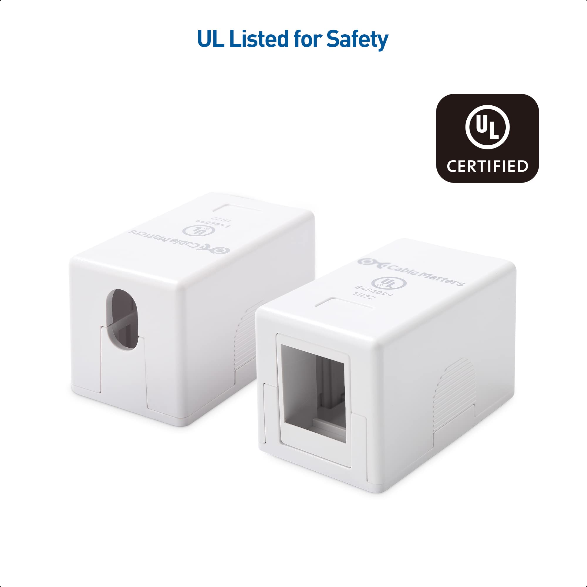 Foto 5 pulgar | Surface Mount Box Cable Matters, Certificado Ul, Paquete De 10 Unidades, Color Blanco - Venta Internacional.