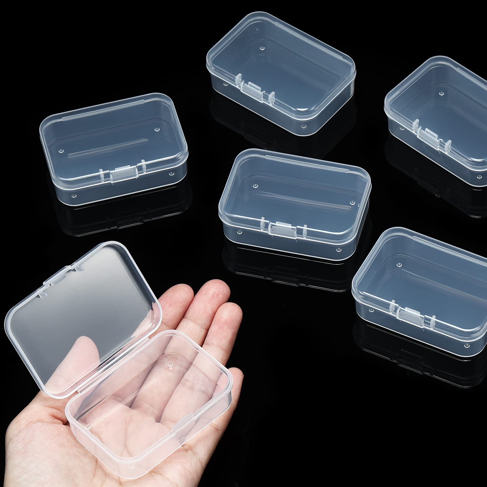 Foto 3 | 24 Paquetes De Recipientes Pequeños De Plástico Transparente Satinior Con Tapa - Venta Internacional.