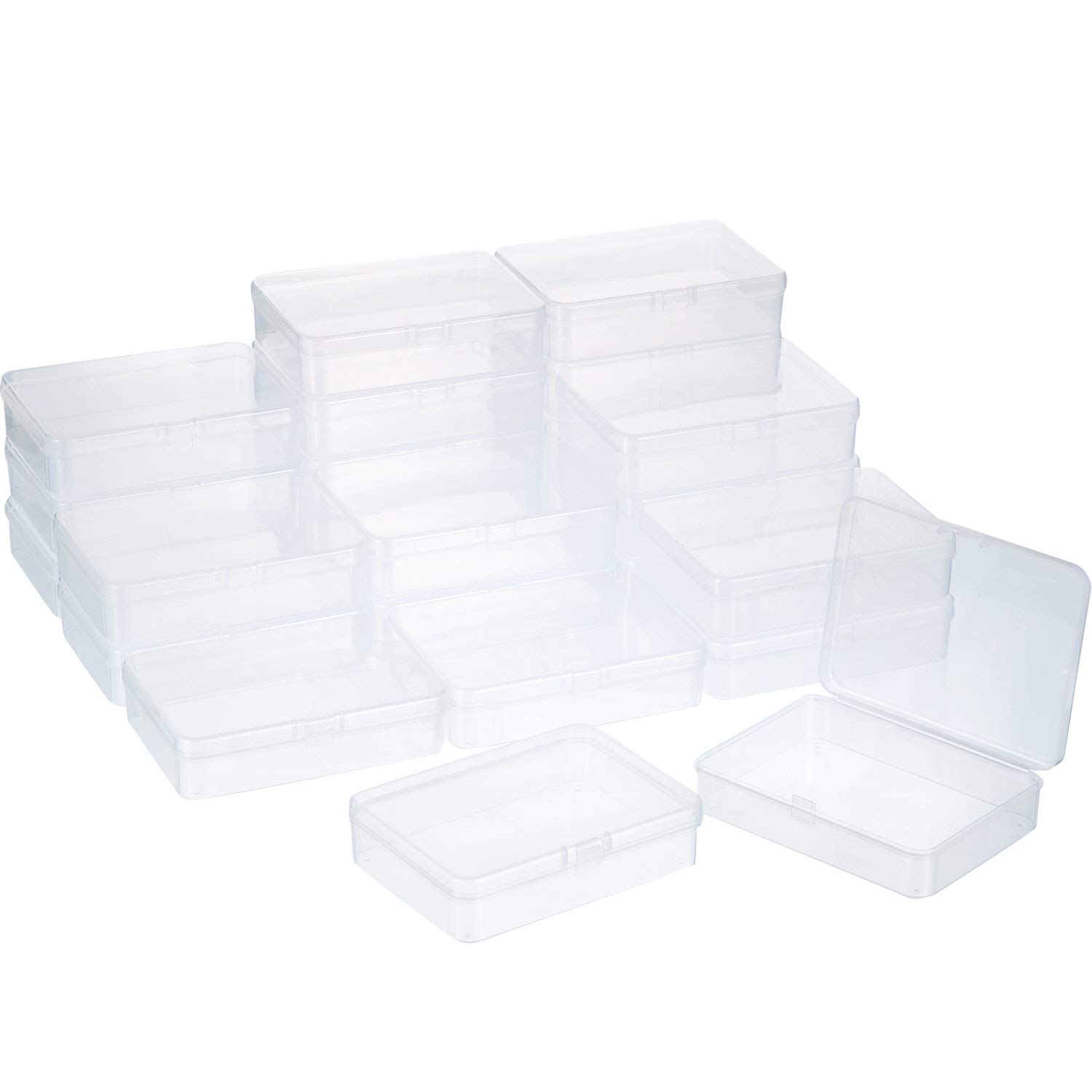 Foto 6 pulgar | Recipientes de Plástico Transparente Satinior con Tapa con Bisagras 24 Piezas - Venta Internacional