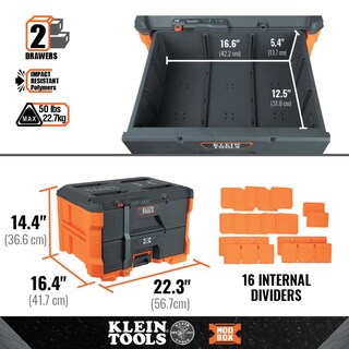 Foto 5 | Caja De Herramientas Modbox Con Dos Cajones Con Compartimentos De Almacenamiento Ajustables - Venta Internacional.