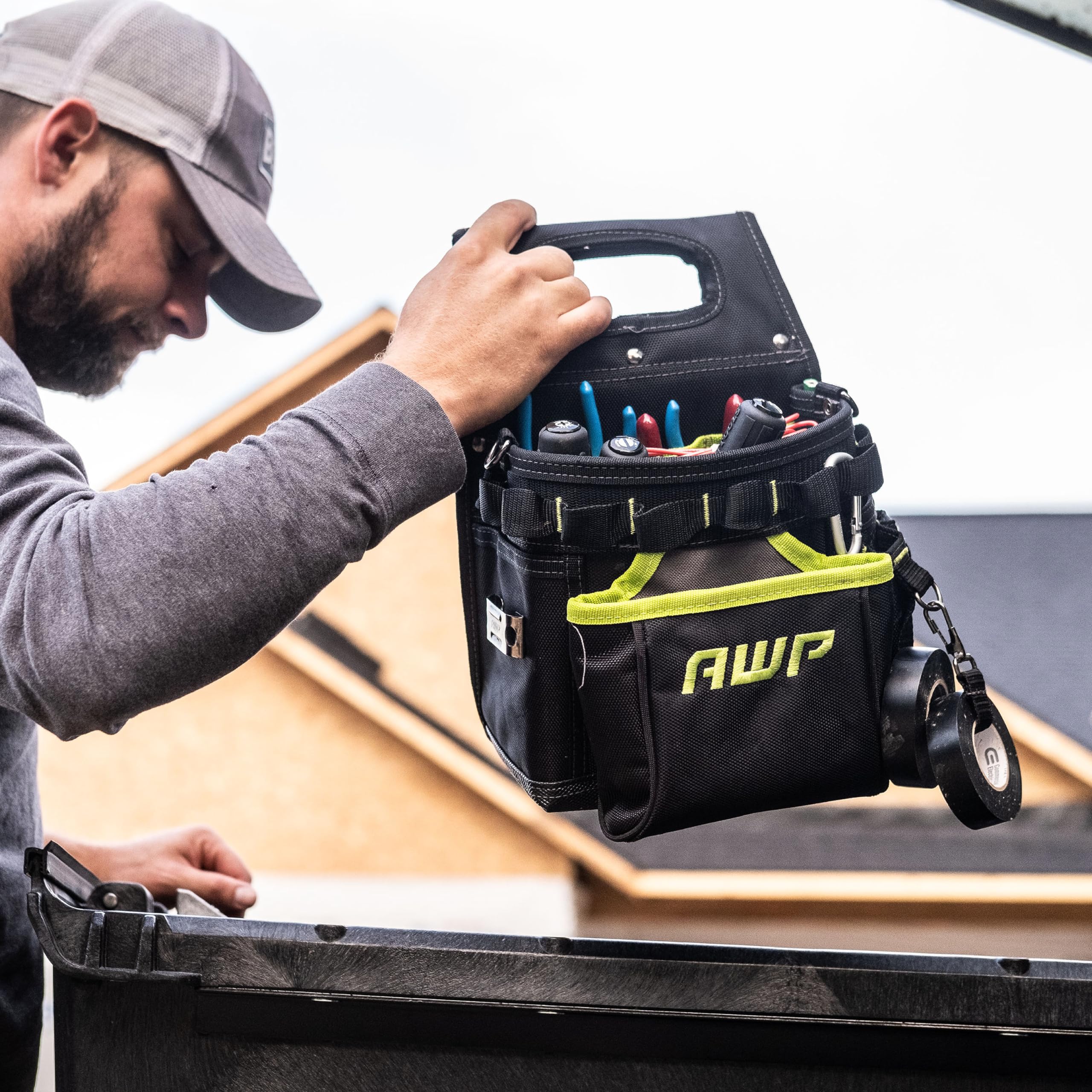 Foto 5 | Bolsa De Herramientas Awp Trapjaw 3 En 1 Para Electricistas Con Resorte - Venta Internacional.