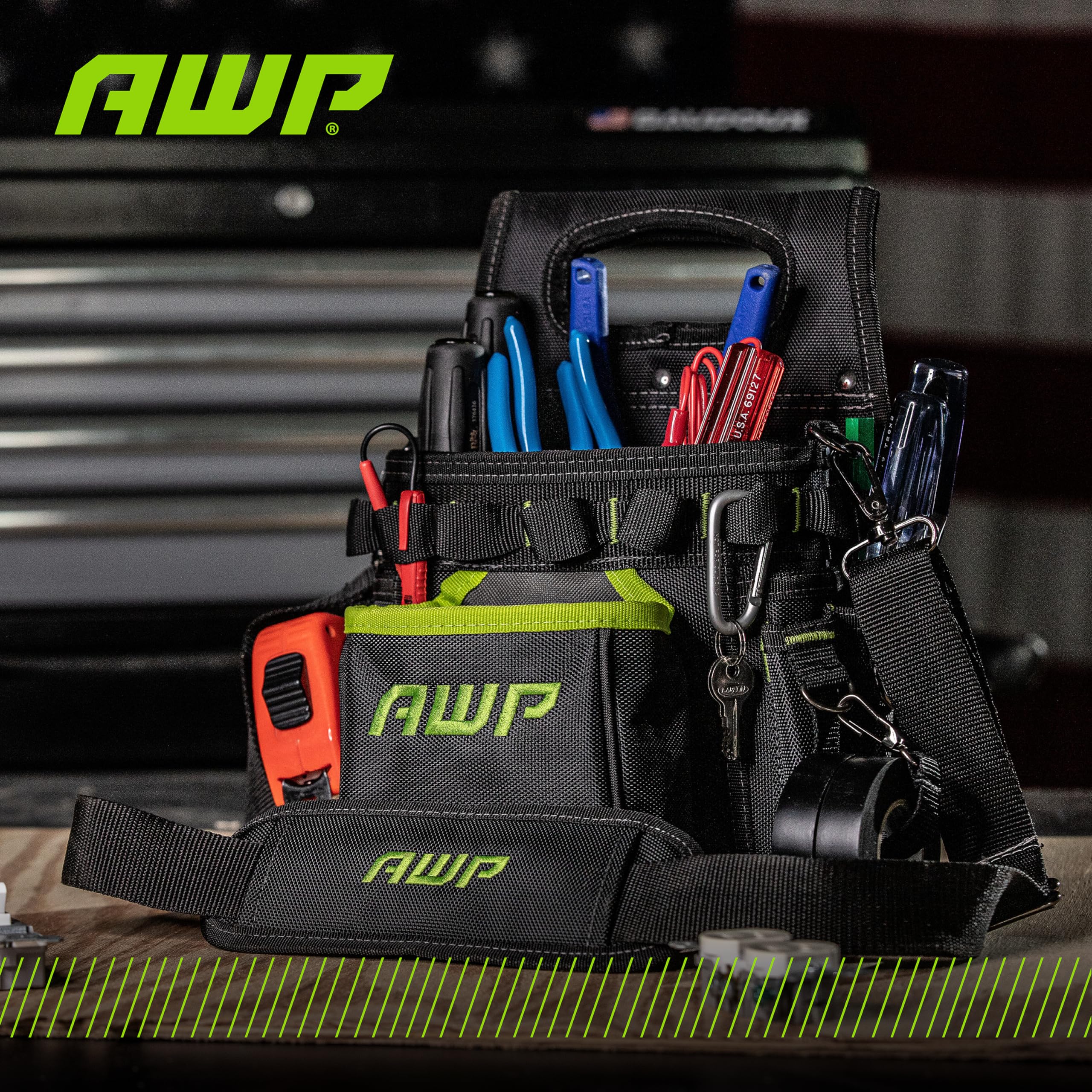 Foto 8 pulgar | Bolsa De Herramientas Awp Trapjaw 3 En 1 Para Electricistas Con Resorte - Venta Internacional.