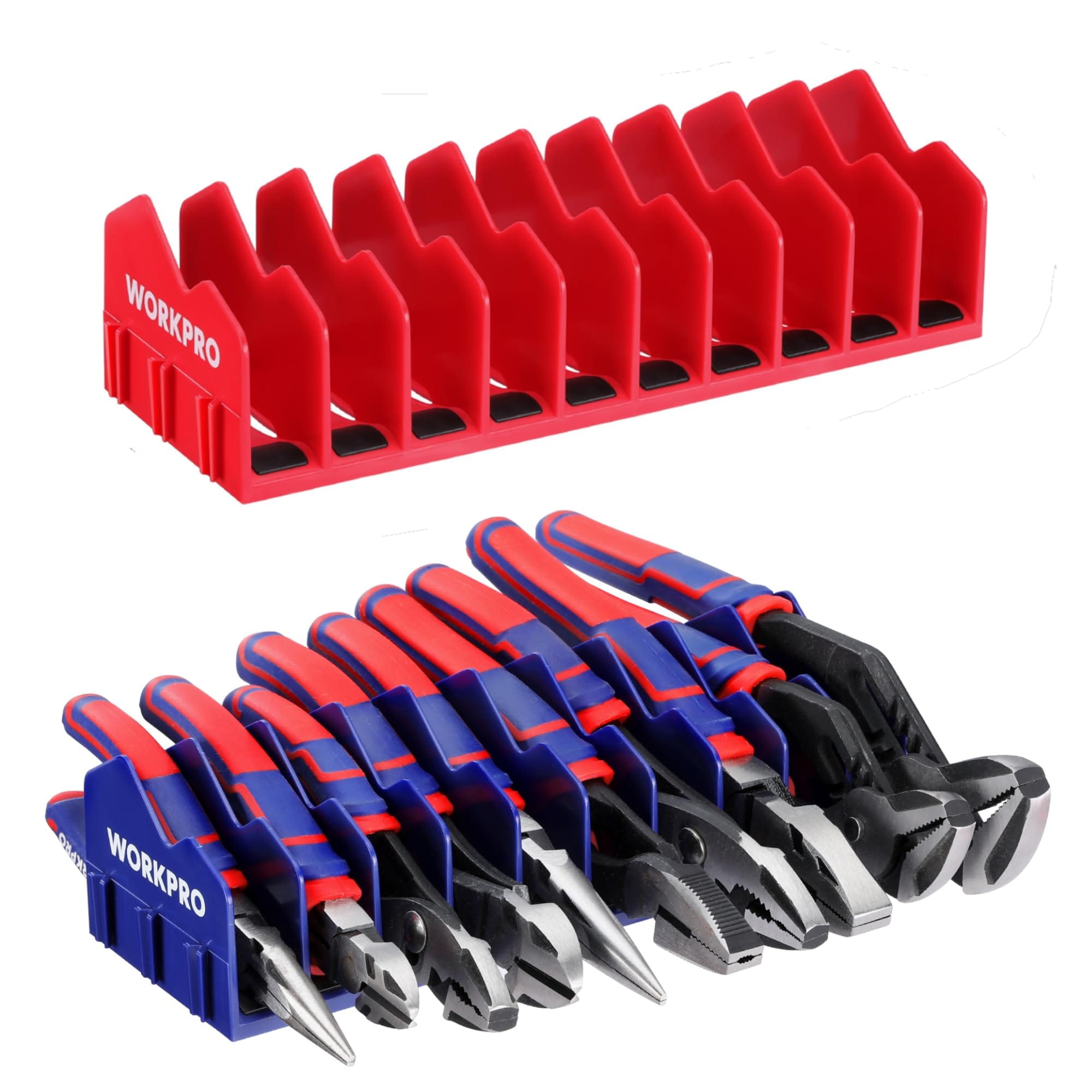 Estante Organizador Para Alicates Workpro, Paquete De 2 Con Base De Goma Antideslizante - Venta Internacional.