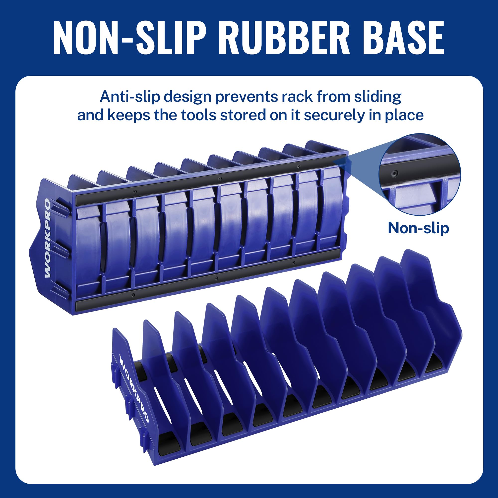 Foto 6 pulgar | Estante Organizador Para Alicates Workpro, Paquete De 2 Con Base De Goma Antideslizante - Venta Internacional.