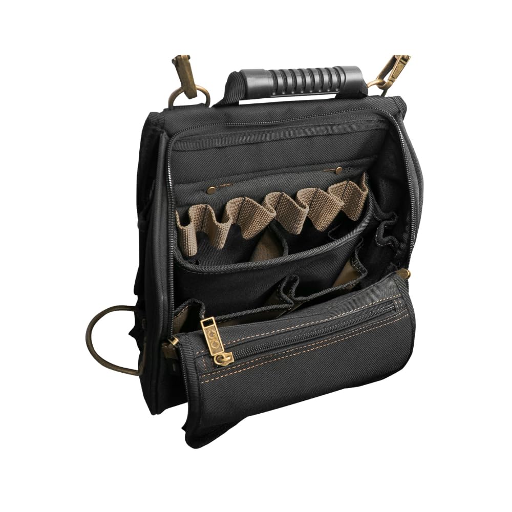 Foto 4 pulgar | Funda Para Herramientas Custom Leathercraft 1509 Con Cierre Y 21 Bolsillos, Color Negro - Venta Internacional.