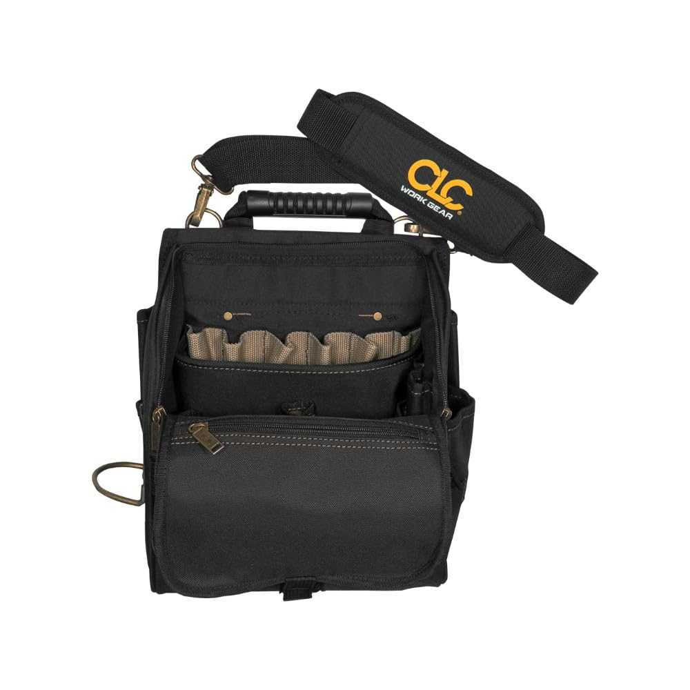 Foto 4 | Funda Para Herramientas Custom Leathercraft 1509 Con Cierre Y 21 Bolsillos, Color Negro - Venta Internacional.