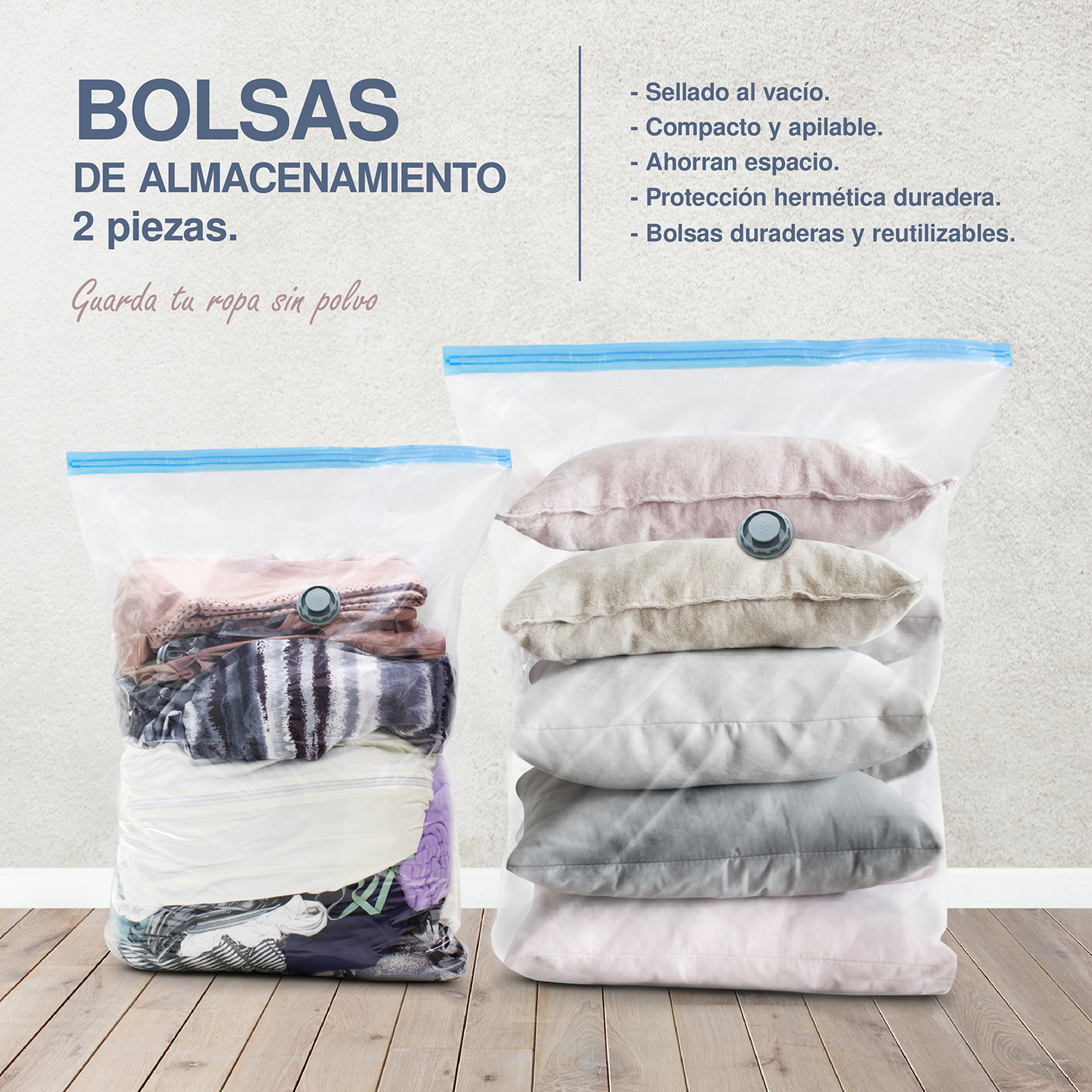 Foto 6 pulgar | Set De 2 Bolsas Al Vacío