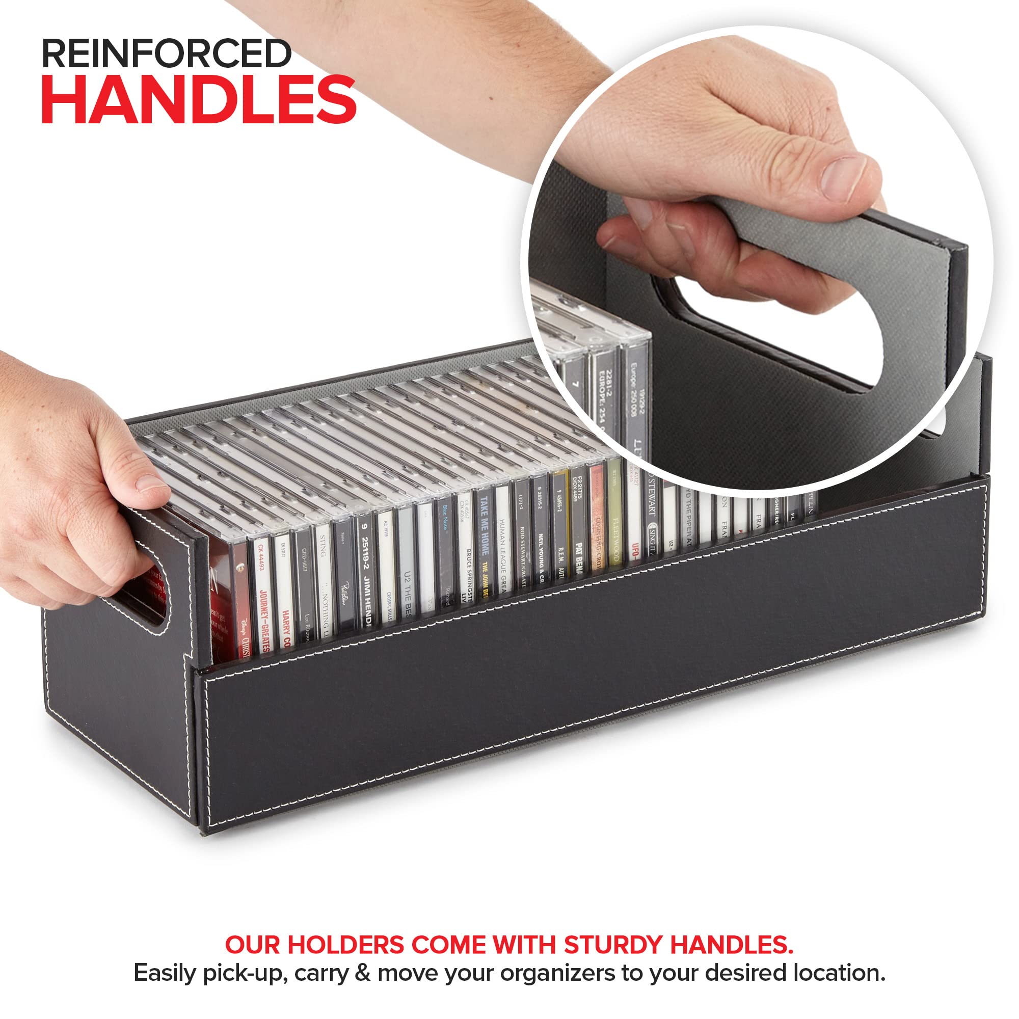 Foto 2 | Caja De Almacenamiento De Cd Stock Your Home Organizer Para 40 Cd - Venta Internacional.