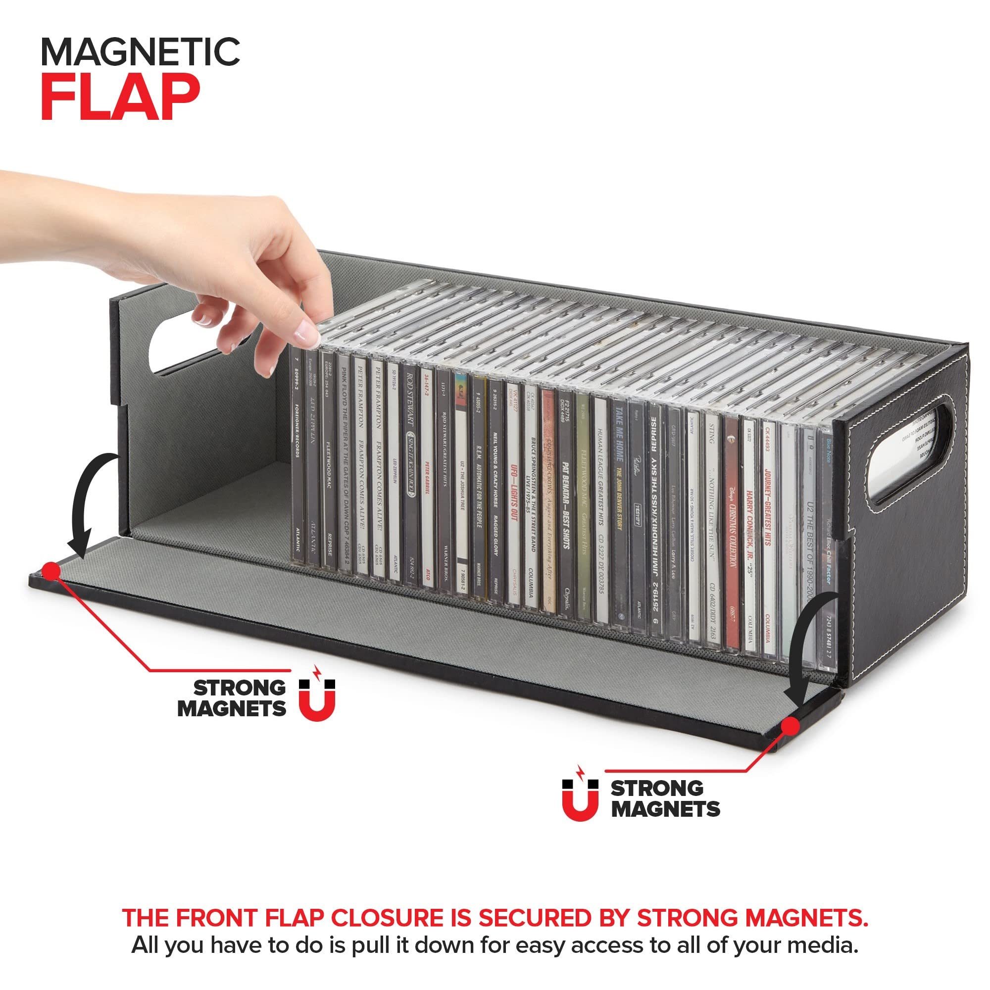 Foto 6 pulgar | Caja De Almacenamiento De Cd Stock Your Home Organizer Para 40 Cd - Venta Internacional.