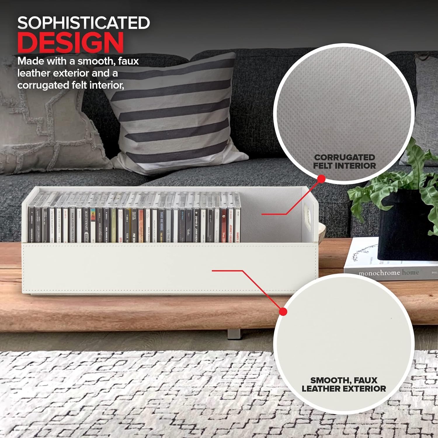 Foto 4 pulgar | Caja De Almacenamiento De Cd Stock Your Home Organizer Para 40 Cd - Venta Internacional.