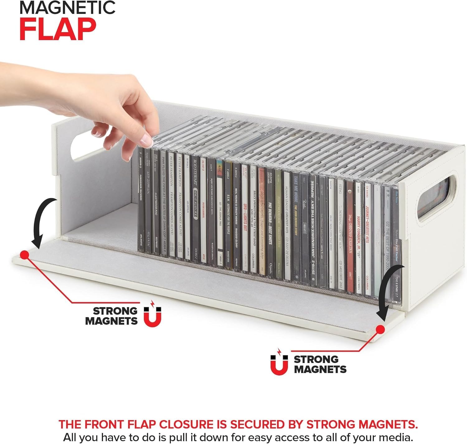 Foto 5 pulgar | Caja De Almacenamiento De Cd Stock Your Home Organizer Para 40 Cd - Venta Internacional.