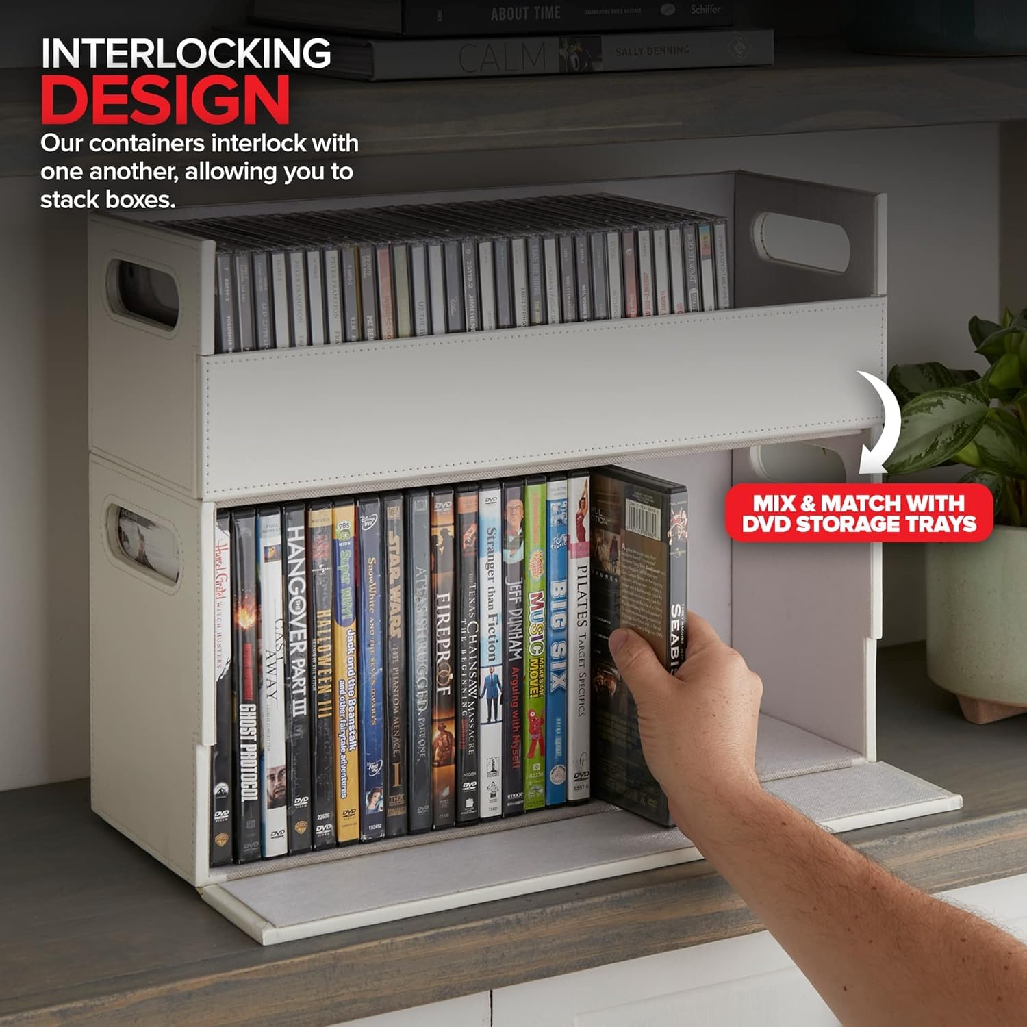 Foto 5 | Caja De Almacenamiento De Cd Stock Your Home Organizer Para 40 Cd - Venta Internacional.