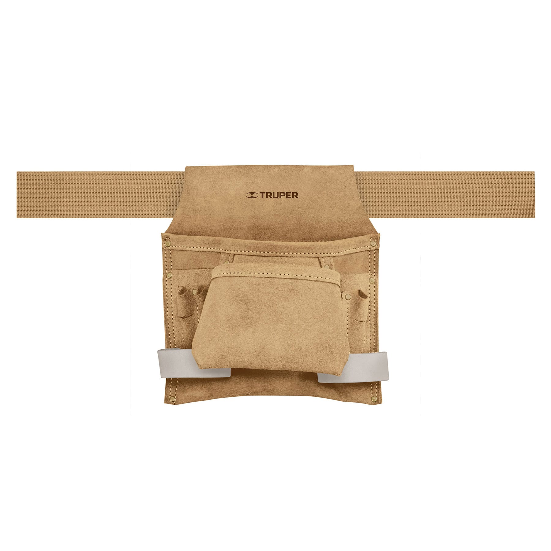 Portaherramientas de Carnaza con 6 Compartimientos Truper 11533 color Beige $485