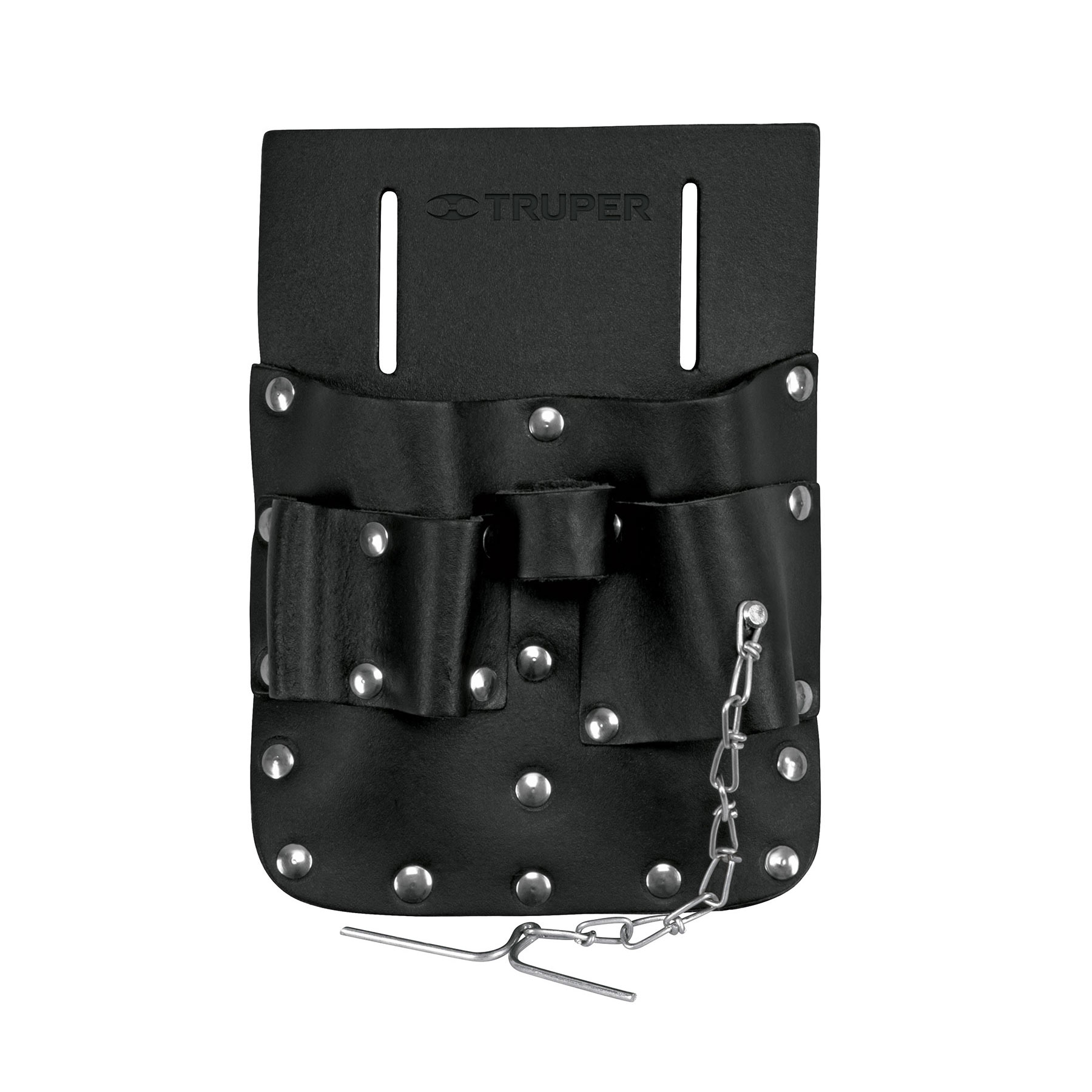 Portaherramientas de Cuero con 7 Compartimientos Truper 11515 color Negro $307