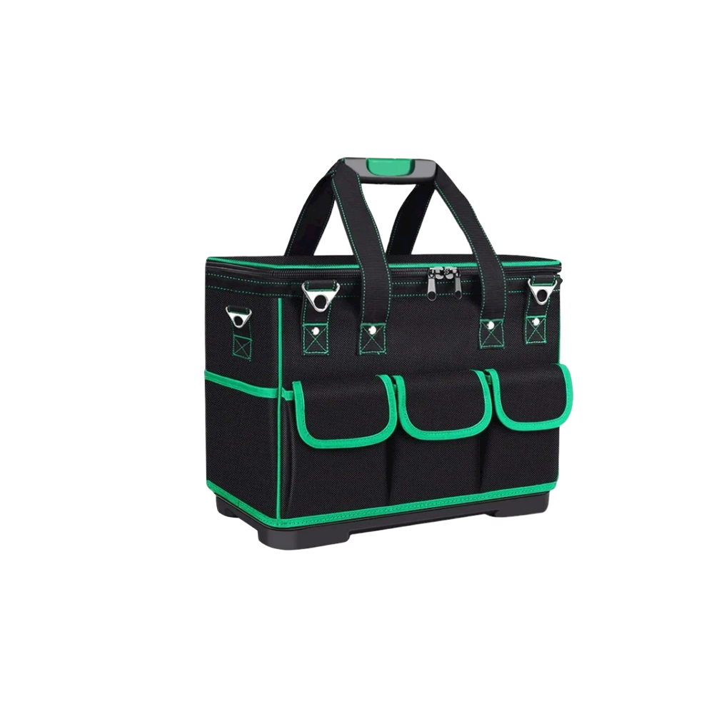 Bolsa Porta Herramientas color Negro con Verde