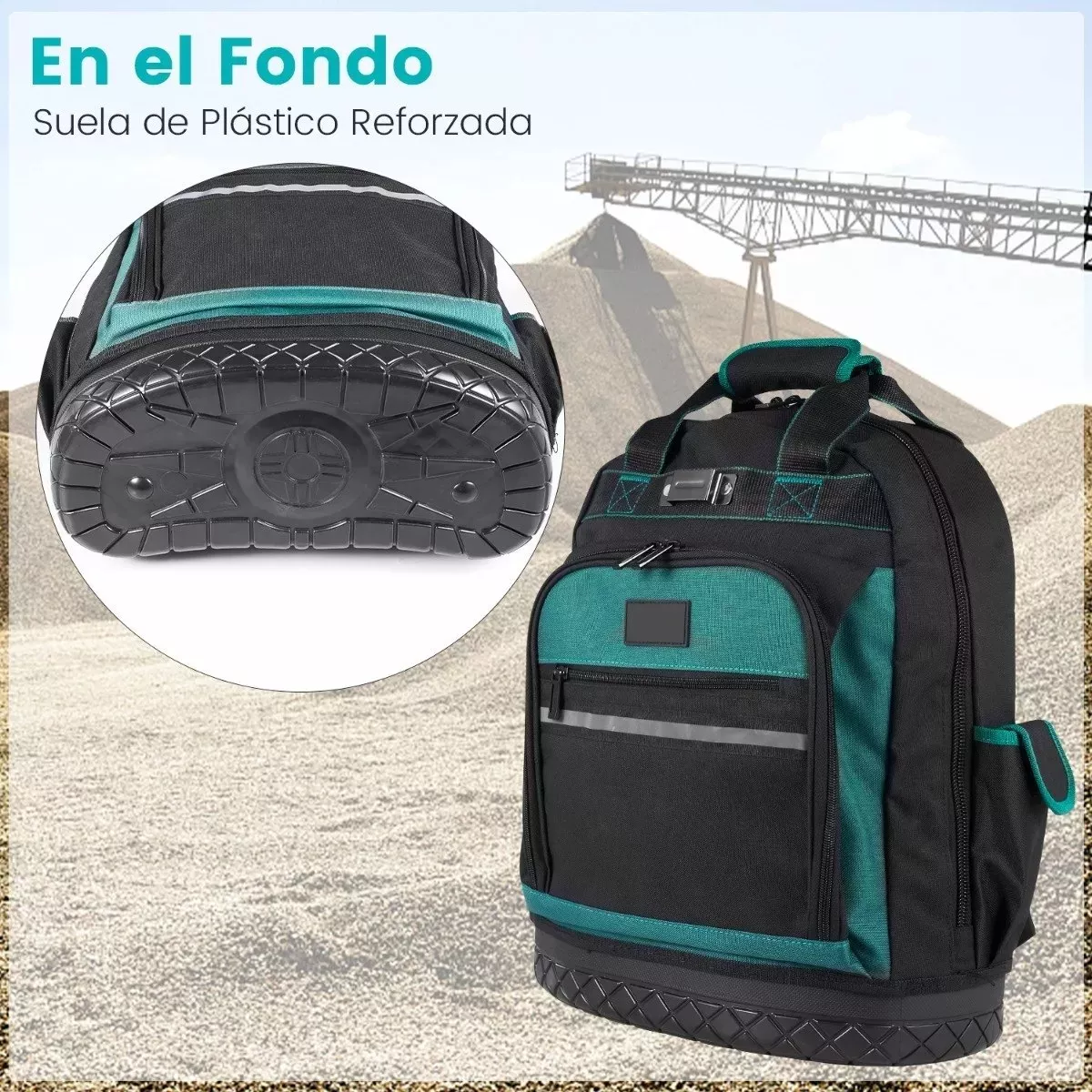 Foto 4 pulgar | Bolsa Mochila Portaherramientas Para Herramientas Organizador Eo Safe Imports Esi-9310 Multicolor