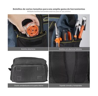 Foto 3 | Mochila Multifuncional Para Herramientas De Electricista Azul Marino