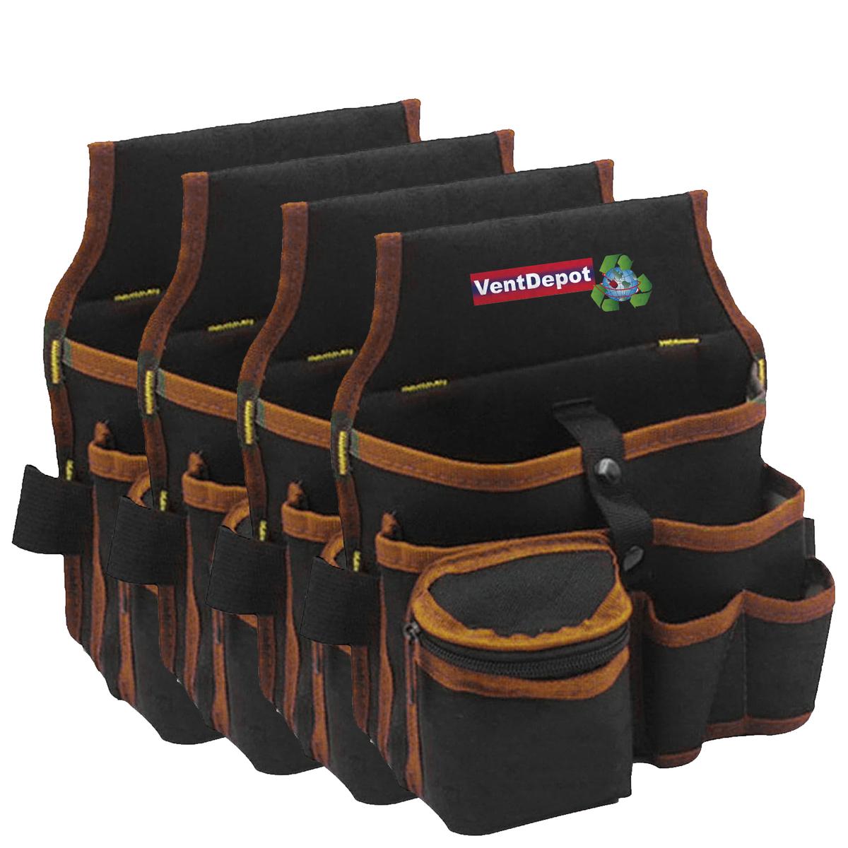 Organizador De Herramientas Ventdepot  Mxsow-004 4 Piezas Negro Y Café